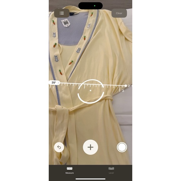 Charter Club Intimates L Robe Easter Spring Yellow Carrot Bunny Embroidered Wrap - Picture 9 of 10